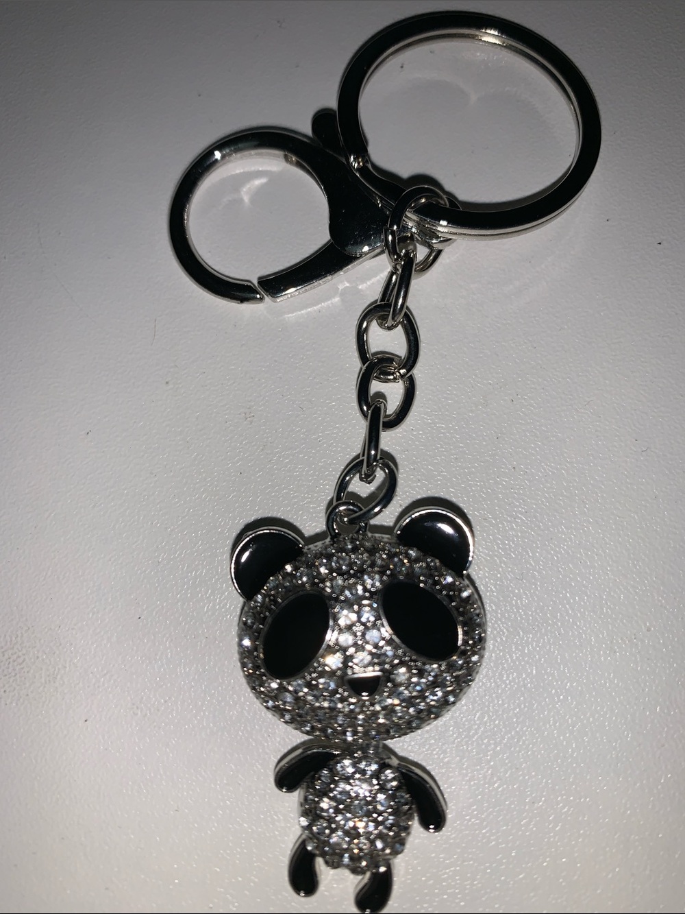 Crystal Panda bag/purse Charm keychain